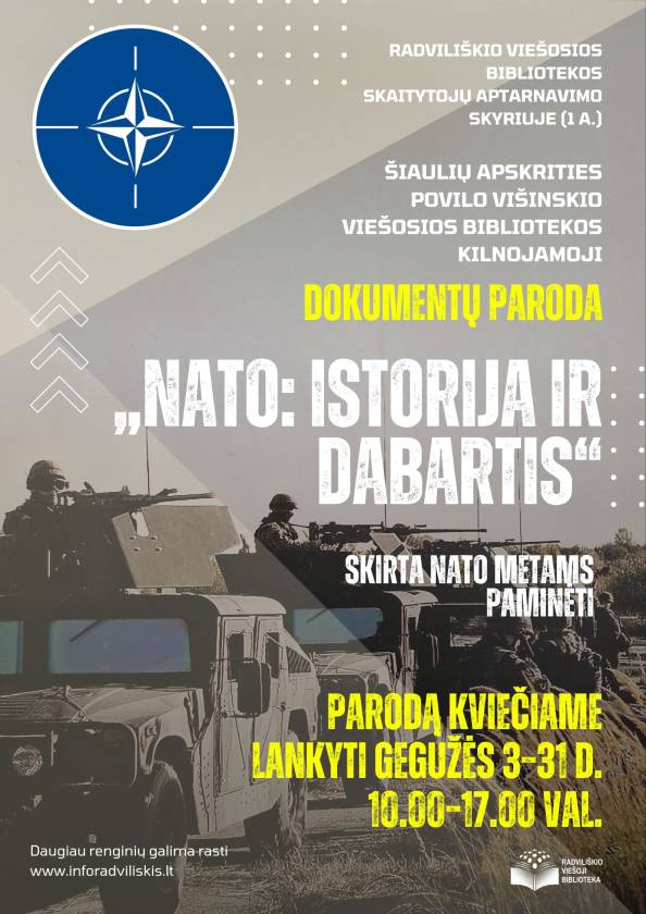 Kilnojamoji dokumentų paroda „NATO: istorija ir dabartis“