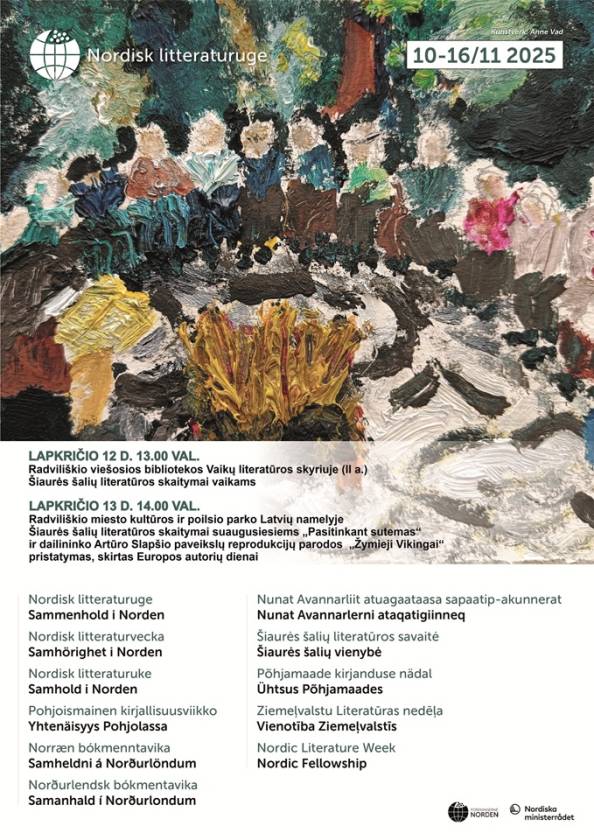 Šiaurės šalių literatūros skaitymai vaikams ir suaugusiesiems