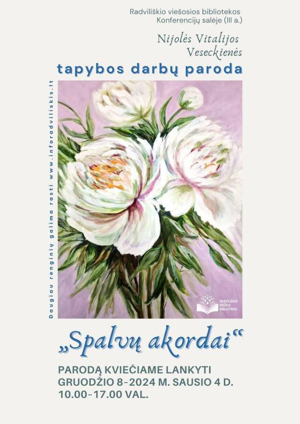 Tapybos darbų paroda  „Spalvų akordai“