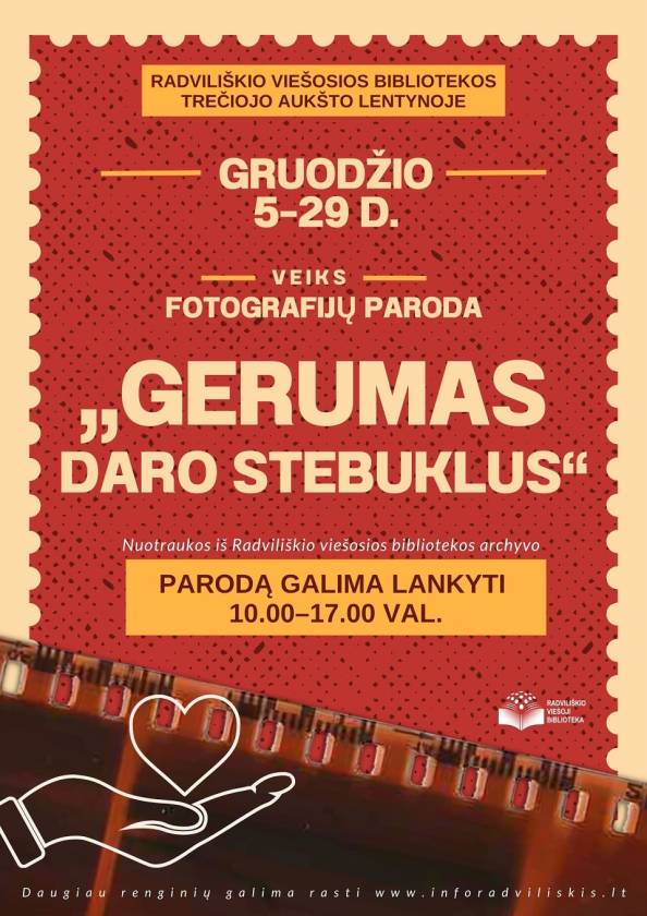 Fotografijų paroda  „Gerumas daro stebuklus“