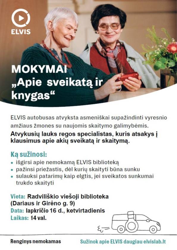 MOKYMAI „Apie sveikatą ir knygas“ 